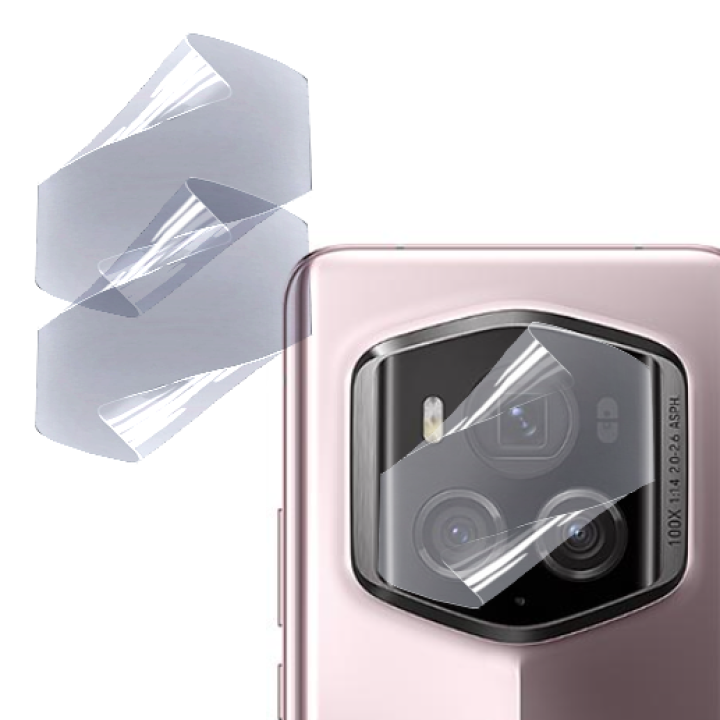 Противоударная гидрогелевая пленка Hydrogel Film для Honor Magic6 RSR Porsche Design на камеру 3 шт, Transparent