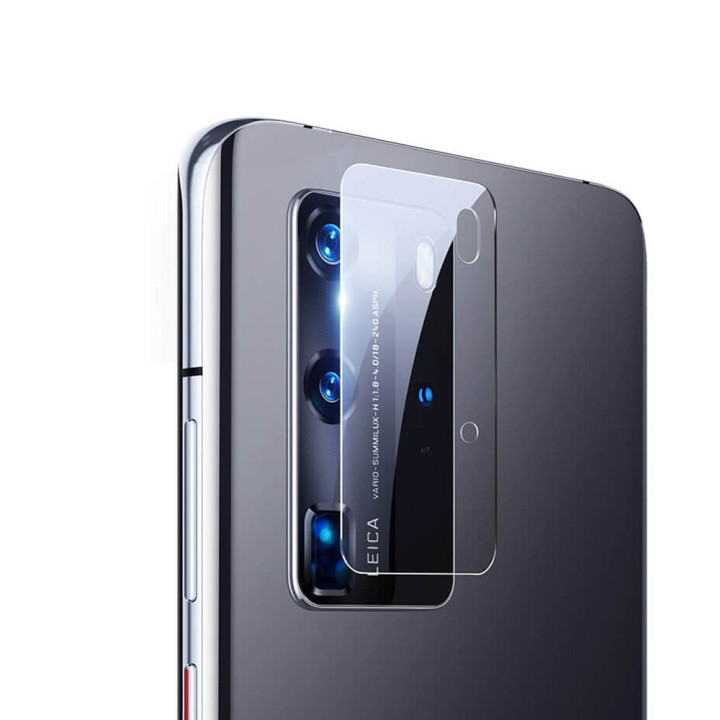 Противоударная гидрогелевая пленка Hydrogel Film на заднюю камеру для Huawei P40 Pro (3 шт.) Transparent