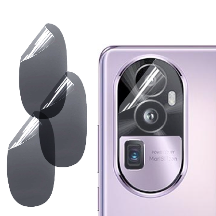 Противоударная гидрогелевая пленка Hydrogel Film для Oppo Reno10 Pro+ на камеру 3 шт, Transparent