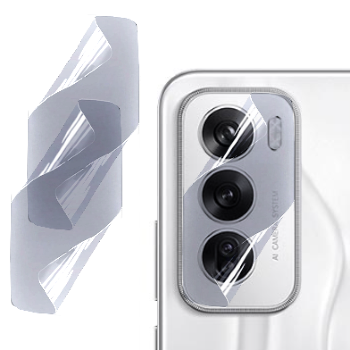 Противоударная гидрогелевая пленка Hydrogel Film для Oppo Reno12 Pro 5G​ на камеру 6 шт, Transparent