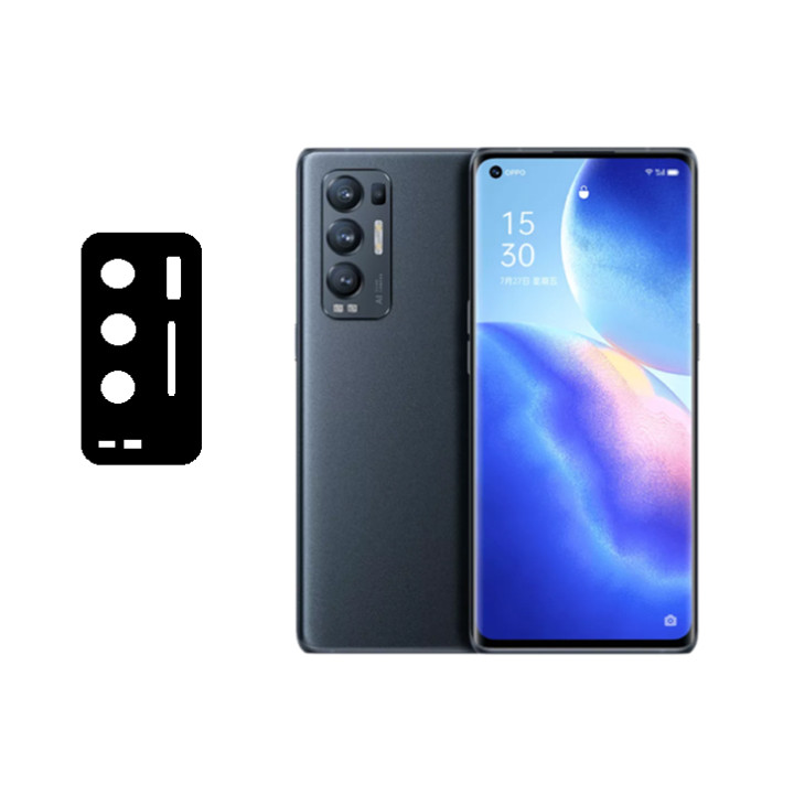 Противоударная гидрогелевая пленка Hydrogel Film для Oppo Reno5 Pro Plus 5G на камеру 3 шт, Transparent