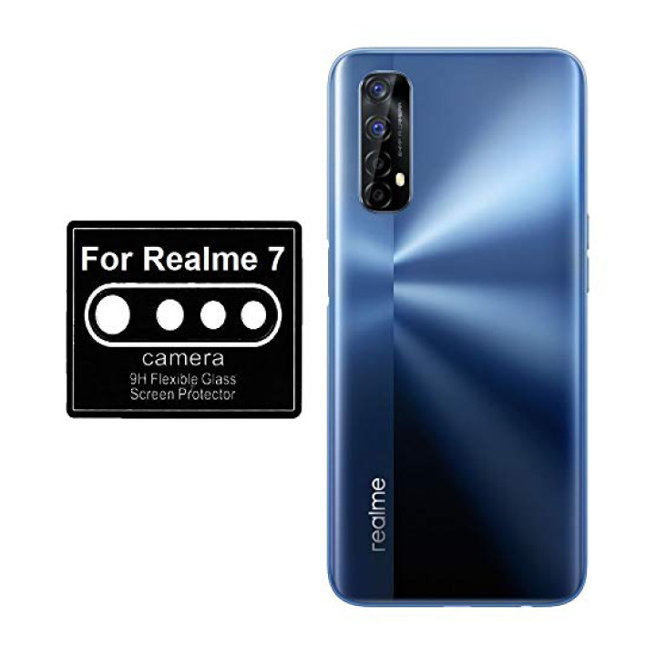 Противоударная гидрогелевая пленка Hydrogel Film для Realme 7 на камеру 3 шт, Transparent