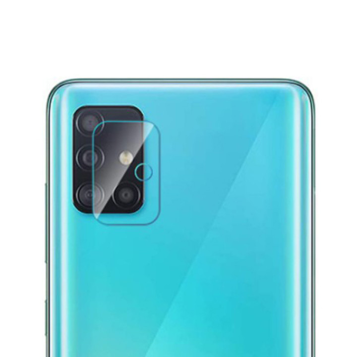 Противоударная гидрогелевая пленка Hydrogel Film для Samsung Galaxy A71 на камеру 3 шт, Transparent