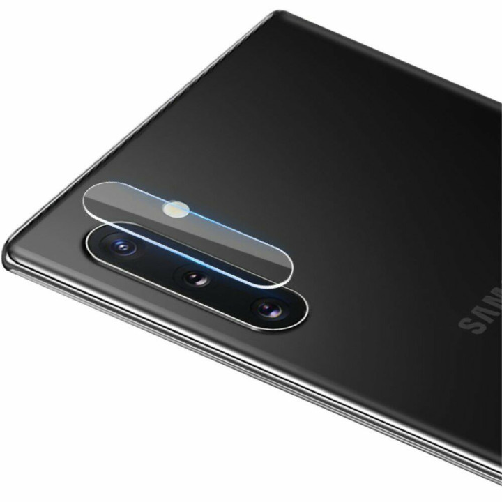 Противоударная гидрогелевая пленка Hydrogel Film для Samsung Galaxy Note 10 на камеру 3 шт, Transparent