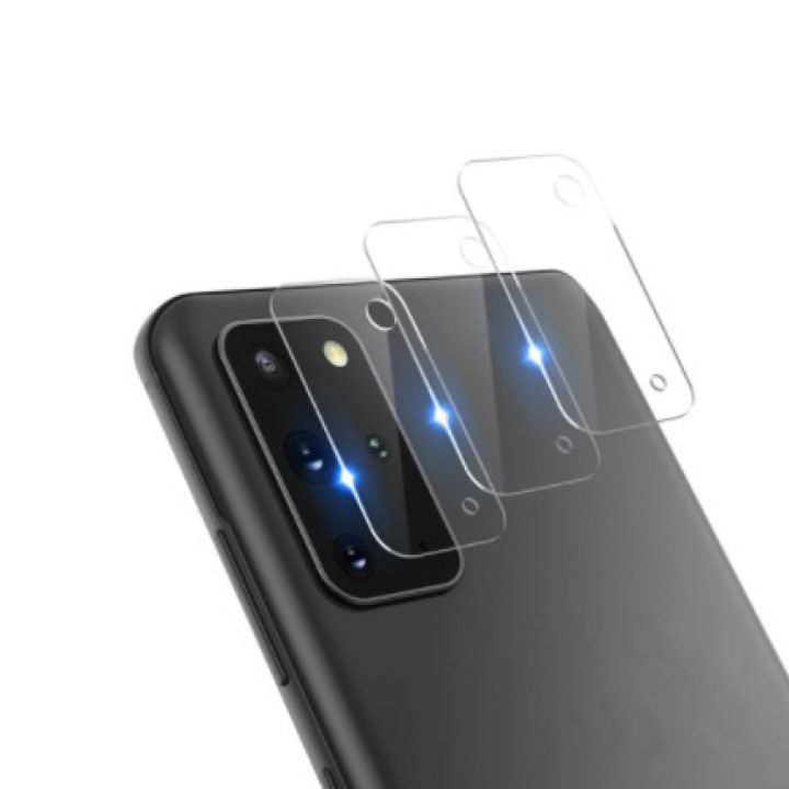 Противоударная гидрогелевая пленка Hydrogel Film для Samsung Galaxy S20 / S20 5G на камеру 3 шт, Transparent