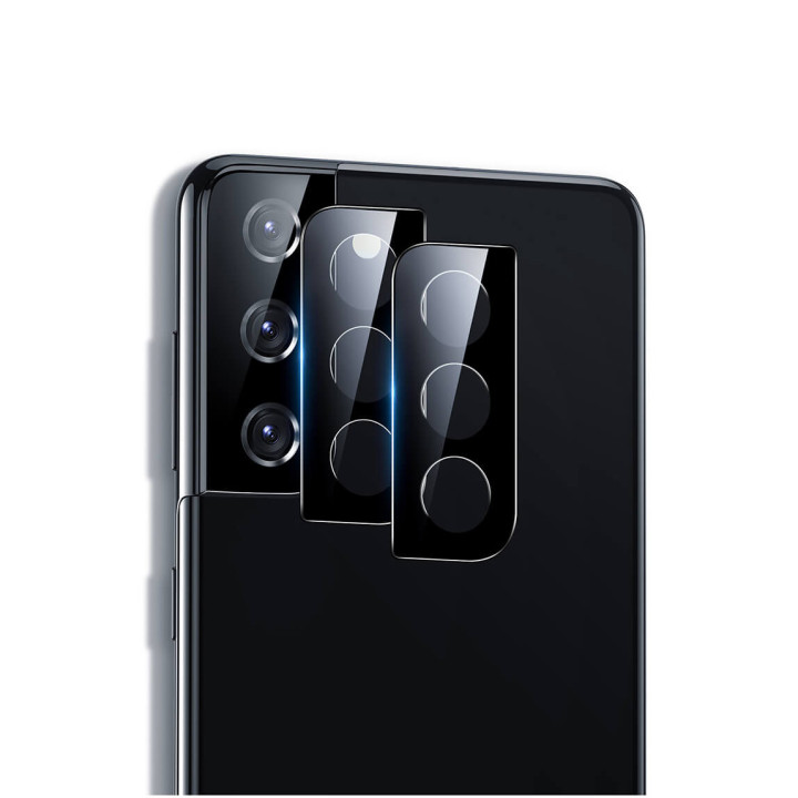 Противоударная гидрогелевая пленка Hydrogel Film для Samsung Galaxy S21 5G на камеру 3 шт, Transparent