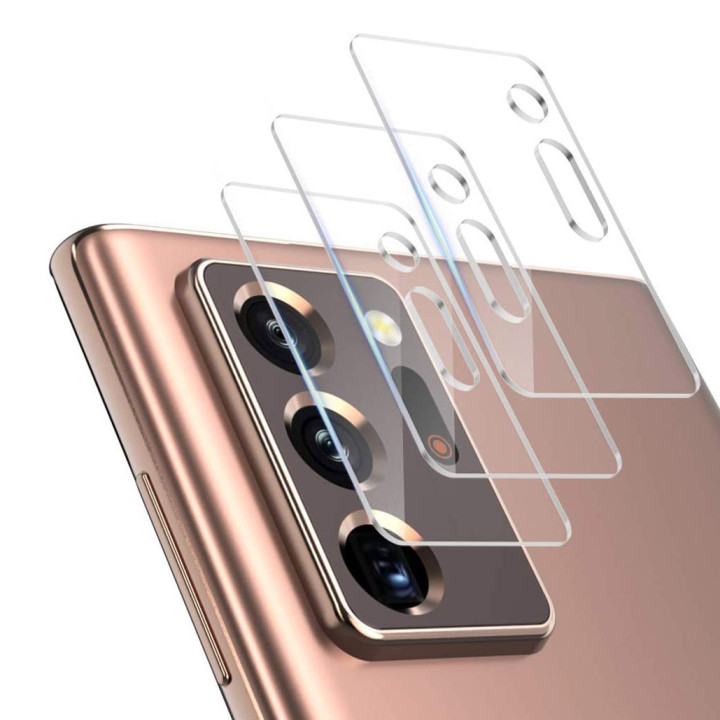 Противоударная гидрогелевая пленка Hydrogel Film для Samsung Galaxy S20 Ultra на камеру 3 шт, Transparent