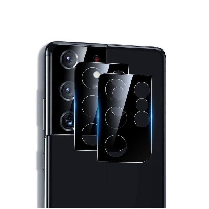 Противоударная гидрогелевая пленка Hydrogel Film для Samsung Galaxy S21 Ultra 5G на камеру 2 шт, Transparent