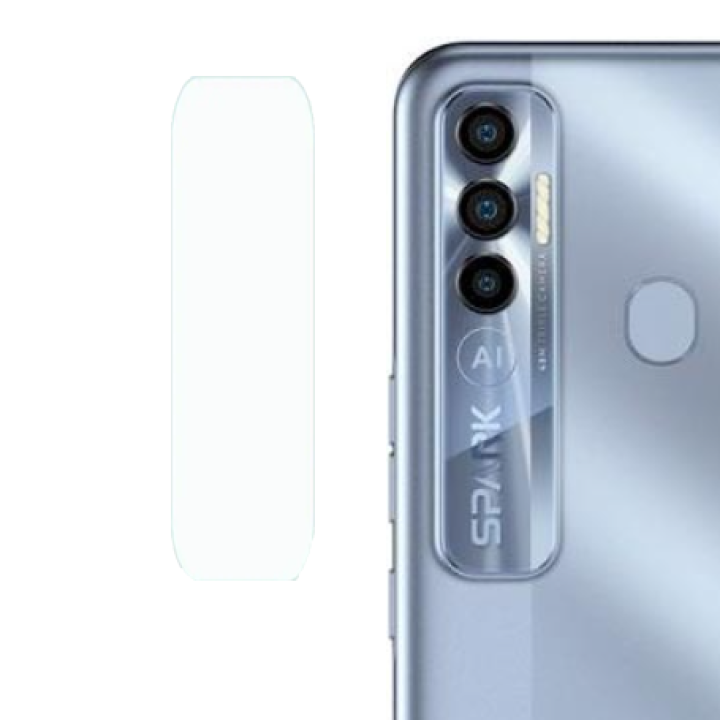 Противоударная гидрогелевая пленка Hydrogel Film для Tecno Spark 7 Pro на камеру 3 шт, Transparent