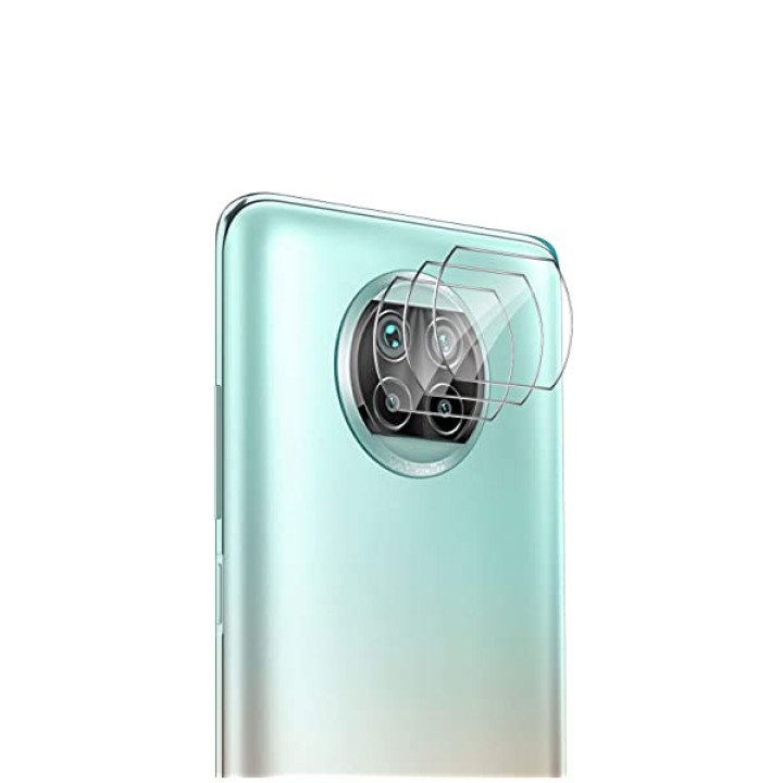 Противоударная гидрогелевая пленка Hydrogel Film для Xiaomi Redmi Note 9 Pro 5G на камеру 3 шт, Transparent