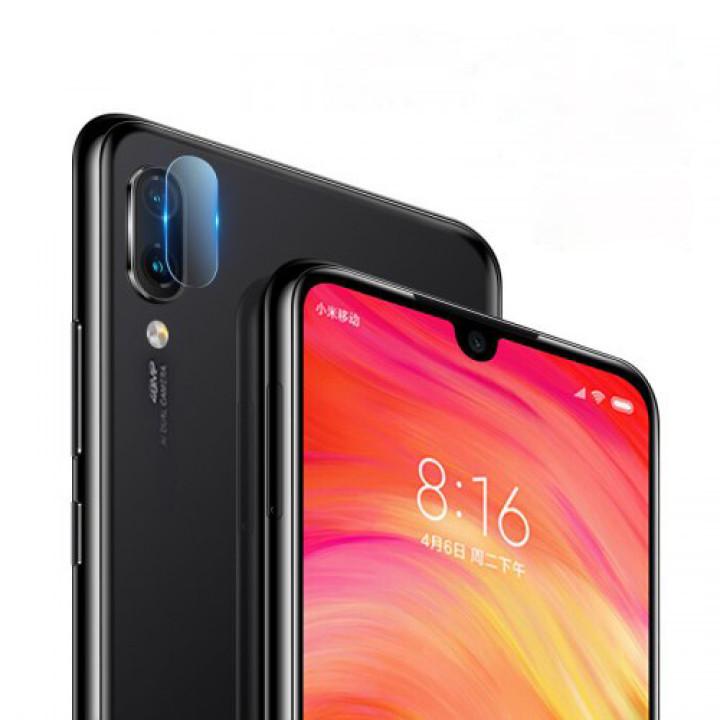 Противоударная гидрогелевая пленка Hydrogel Film для Xiaomi Redmi 7 на камеру 3 шт, Transparent