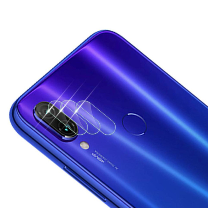 Противоударная гидрогелевая пленка Hydrogel Film для Xiaomi Redmi Note 7 на камеру 3 шт, Transparent