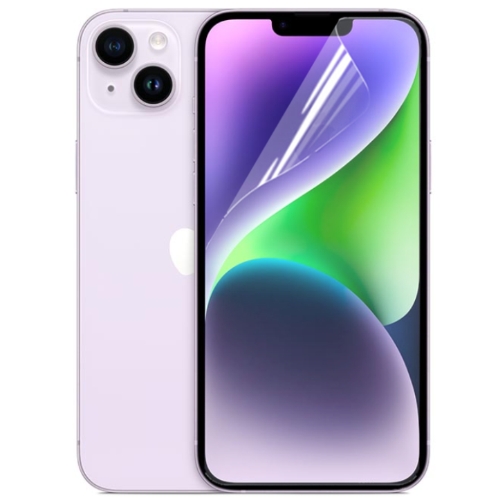 Противоударная гидрогелевая пленка Hydrogel Film для Apple iPhone 14 Plus, Transparent