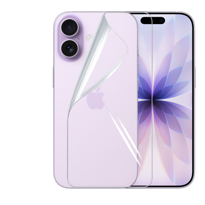 Гидрогелевая пленка Hydrogel Film для iPhone 17 на заднюю панель, Transparent