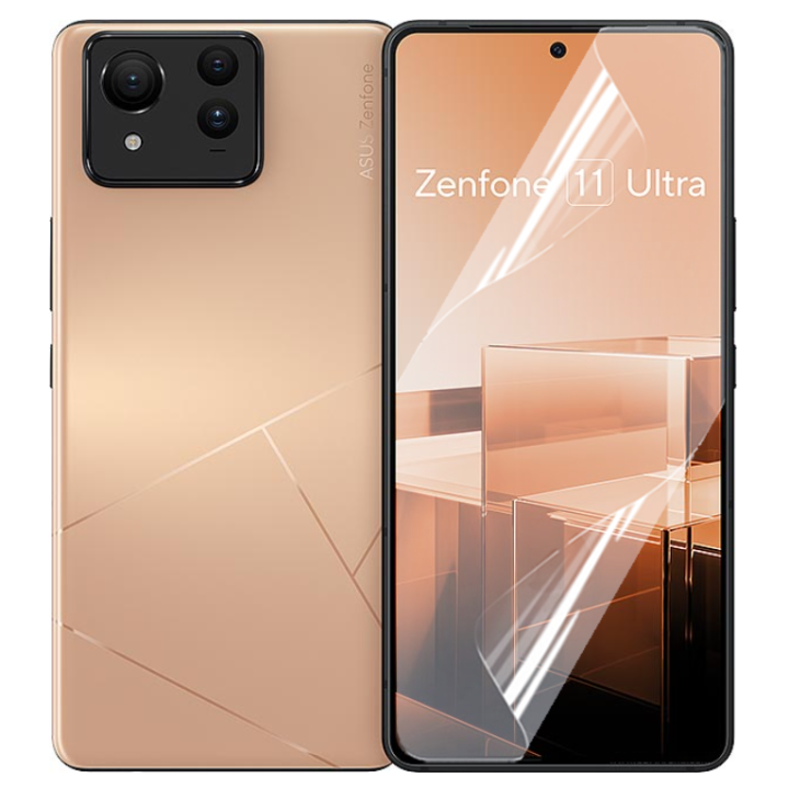 Противоударная гидрогелевая пленка Hydrogel Film для Asus Zenfone 11 Ultra​​, Transparent