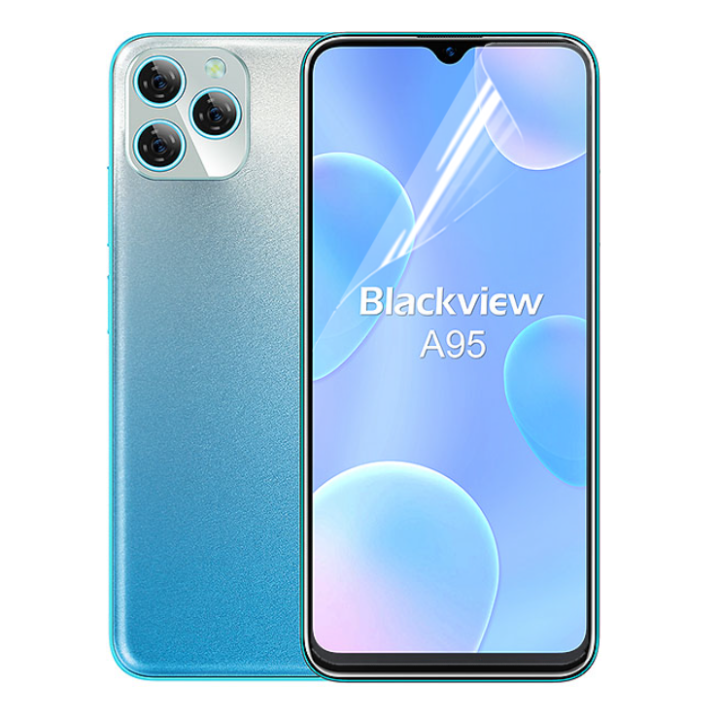 Противоударная гидрогелевая пленка Hydrogel Film для Blackview A95, Transparent
