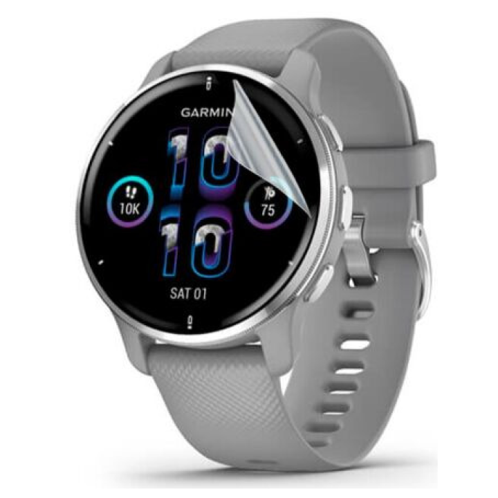 Противоударная гидрогелевая пленка Hydrogel Film для Garmin Venu 2 Plus (3 шт), Transparent