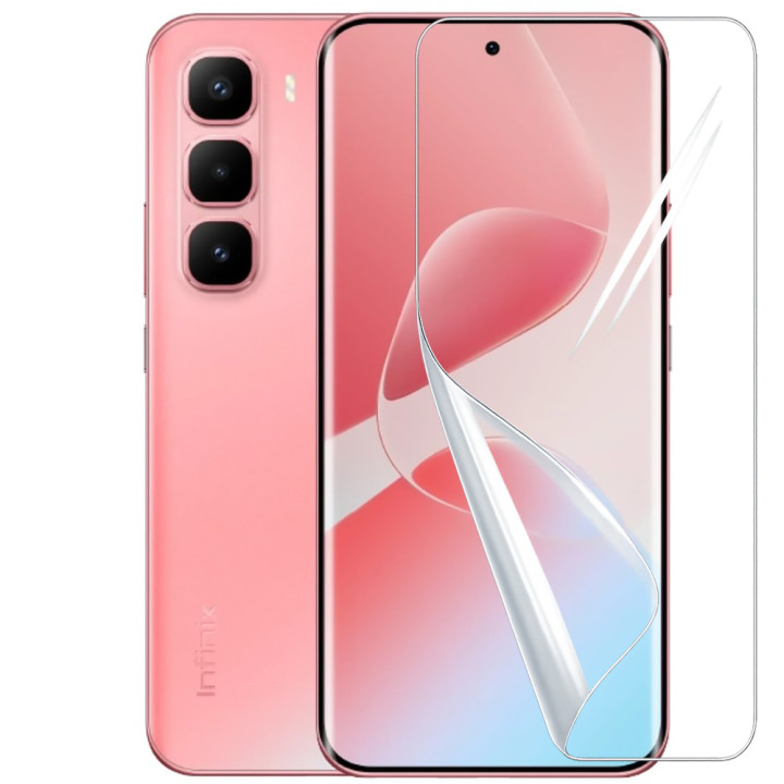 Противоударная гидрогелевая пленка Hydrogel Film для Infinix Hot 60 Pro+​, Transparent