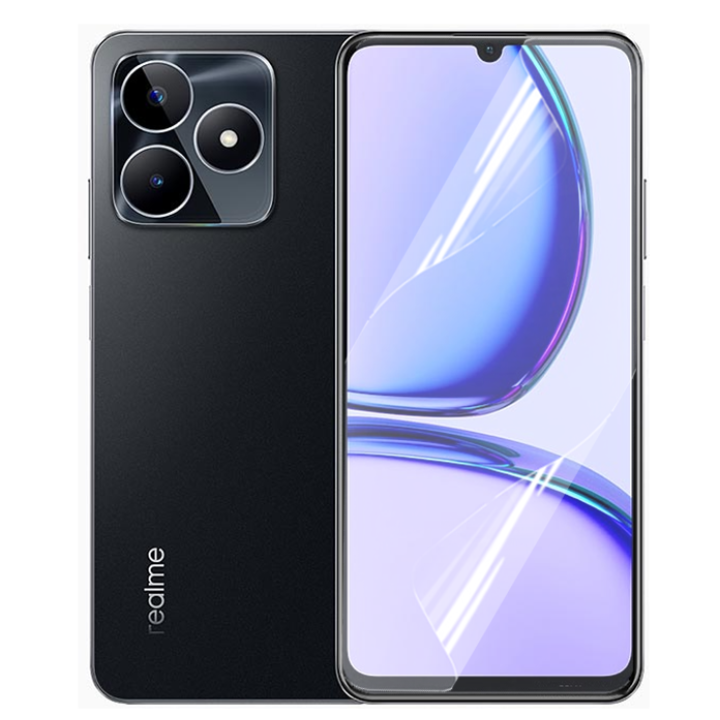Противоударная гидрогелевая пленка Hydrogel Film для Realme C53, Transparent