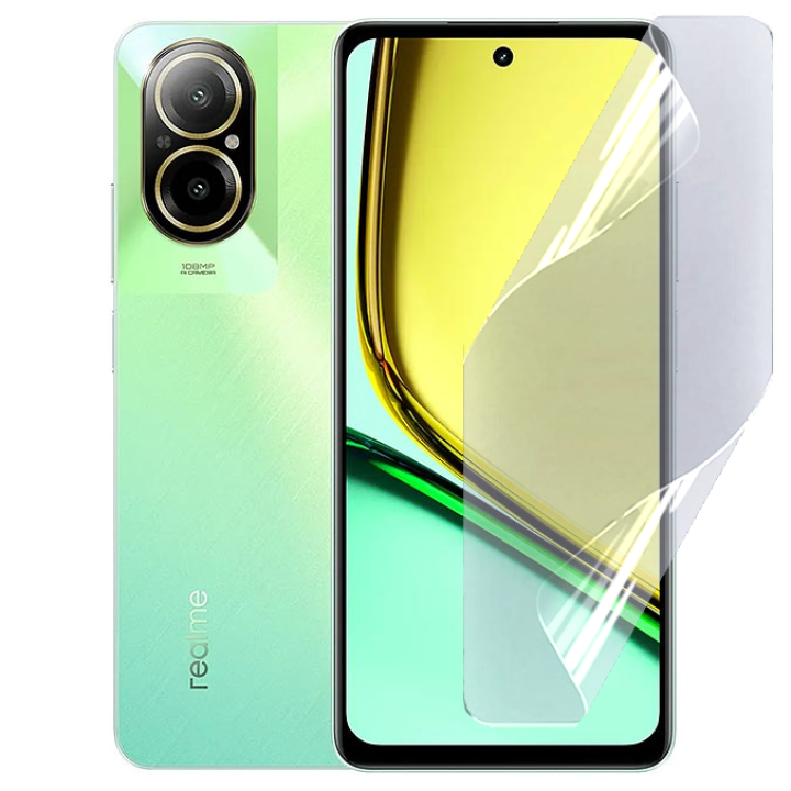 Противоударная гидрогелевая пленка Hydrogel Film для Realme C67 4G​, Transparent