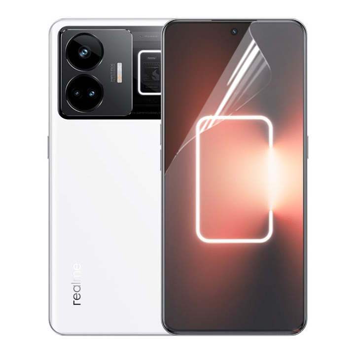 Противоударная гидрогелевая пленка Hydrogel Film для Realme GT3, Transparent