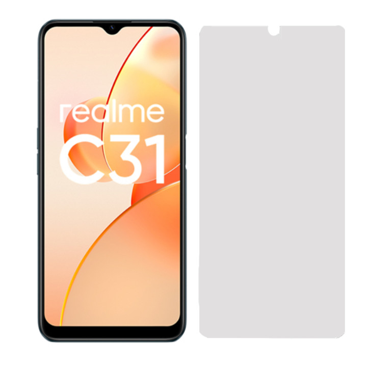 Противоударная гидрогелевая пленка Hydrogel Film для Realme C31, Transparent