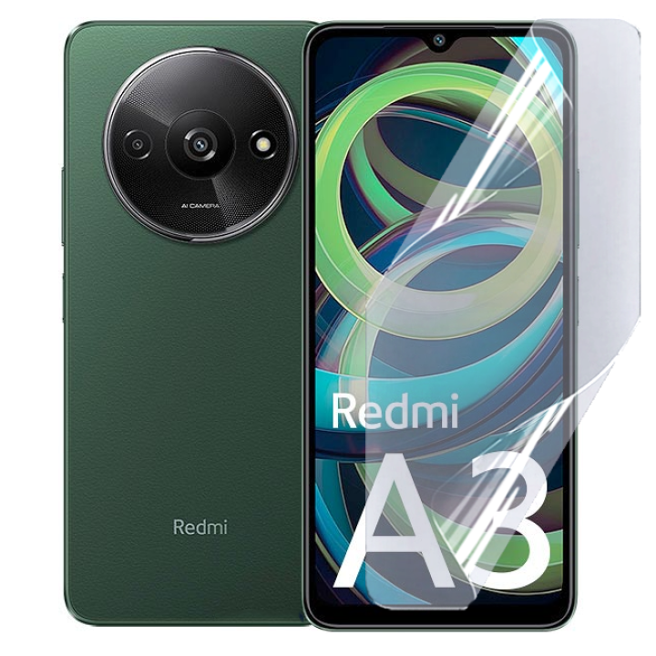 Противоударная гидрогелевая пленка Hydrogel Film для Xiaomi Redmi A3​, Transparent