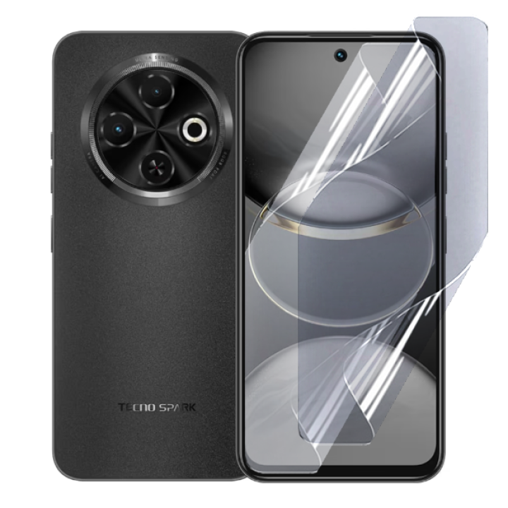 Протиударна гідрогелева плівка Hydrogel Film для Tecno Spark 30c​, Transparent