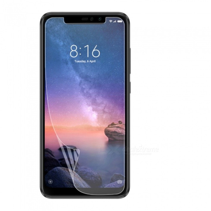 Противоударная гидрогелевая пленка Hydrogel Film для Redmi Note 6 Pro, Transparent