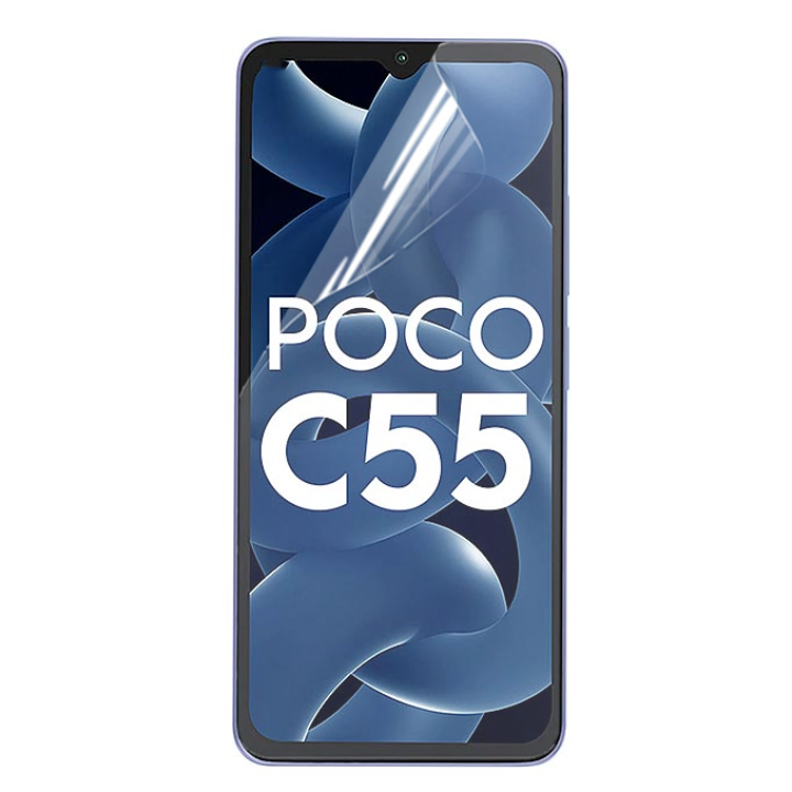 Противоударная гидрогелевая пленка Hydrogel Film для Xiaomi Poco C55, Transparent