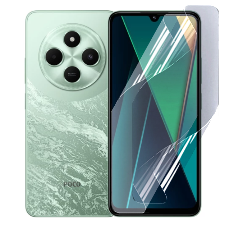 Противоударная гидрогелевая пленка Hydrogel Film для Xiaomi Poco C75​, Transparent