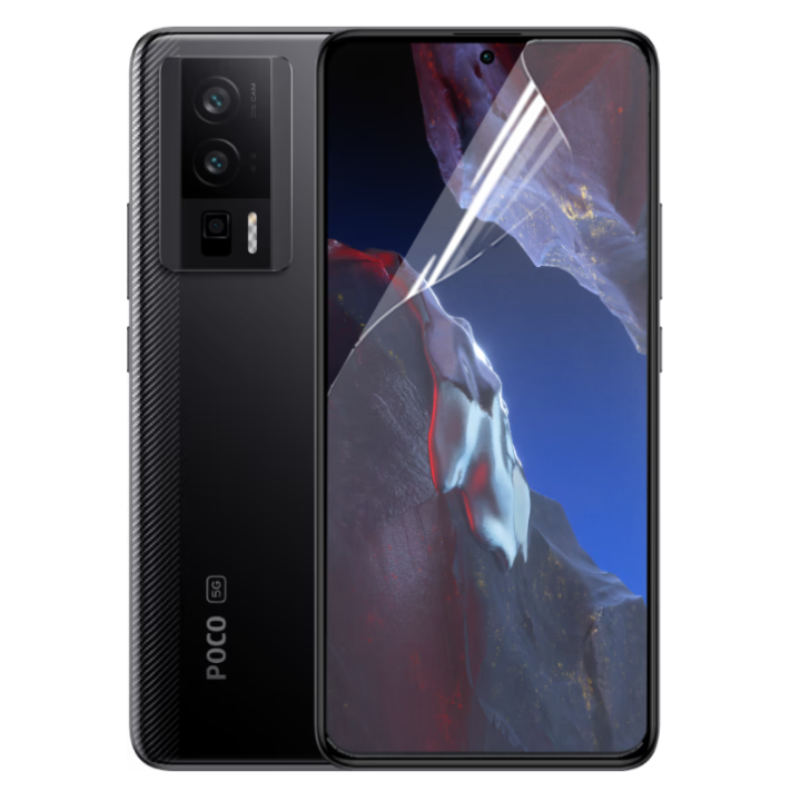 Противоударная гидрогелевая пленка Hydrogel Film для Xiaomi Poco F5 Pro, Transparent