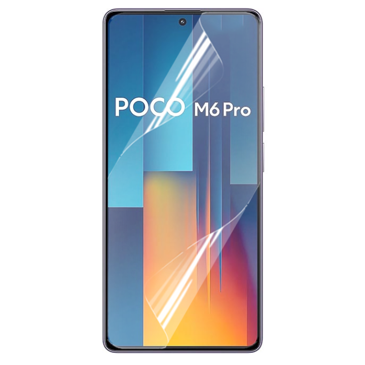 Противоударная гидрогелевая пленка Hydrogel Film для Xiaomi Poco M6 Pro​, Transparent