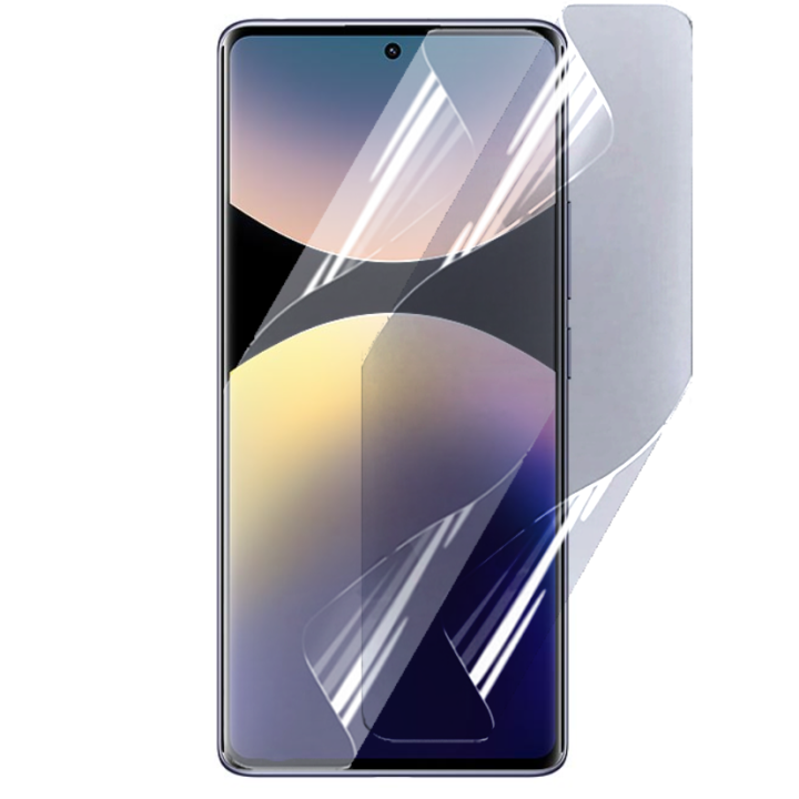 Противоударная гидрогелевая пленка Hydrogel Film для Xiaomi Redmi Note 14 Pro 4g, Transparent