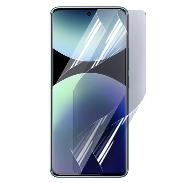 Противоударная гидрогелевая пленка Hydrogel Film для Xiaomi Redmi Note 14 Pro+ 5g, Transparent