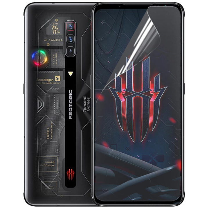 Противоударная гидрогелевая пленка Hydrogel Film для ZTE Nubia Red Magic 6S Pro, Transparent