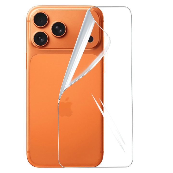Гидрогелевая пленка Hydrogel Film для iPhone 17 Pro Max на заднюю панель, Transparent