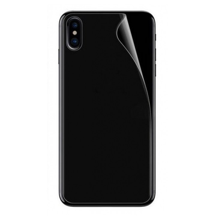 Противоударная гидрогелевая пленка Hydrogel Film для Apple iPhone XS Max на заднюю панель, Transparent