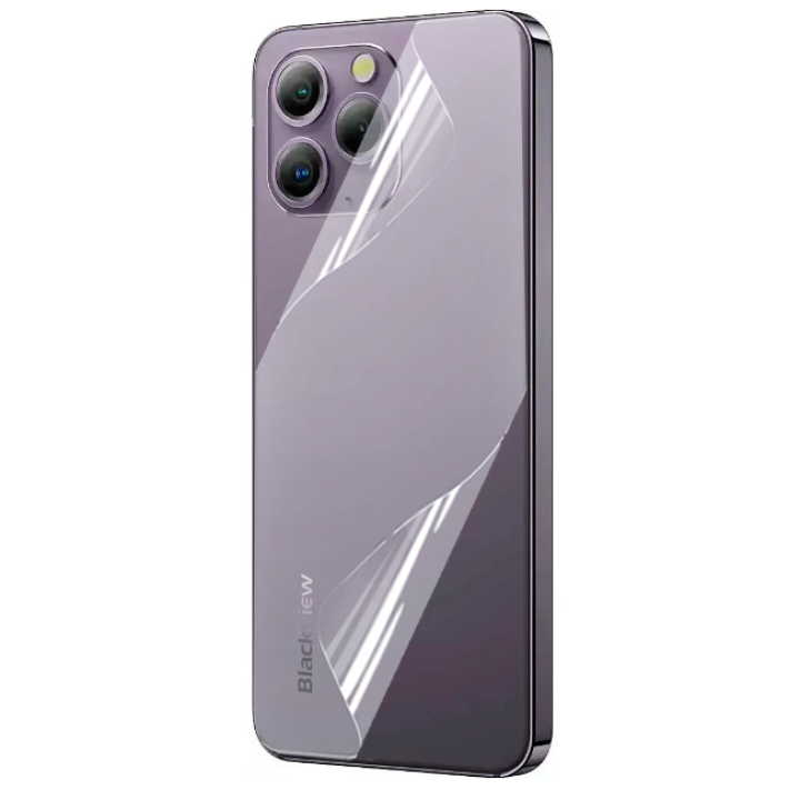 Противоударная гидрогелевая пленка Hydrogel Film для Blackview A96 на заднюю панель, Transparent