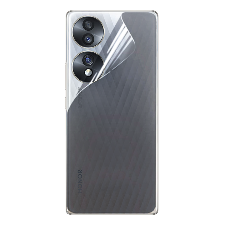 Противоударная гидрогелевая пленка Hydrogel Film для Honor 70 на заднюю панель, Transparent