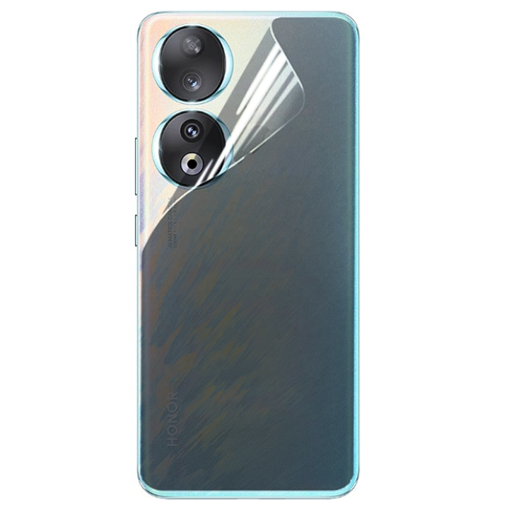 Противоударная гидрогелевая пленка Hydrogel Film для Honor 90 на заднюю панель, Transparent