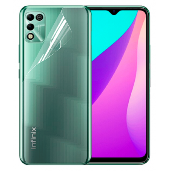 Противоударная гидрогелевая пленка Hydrogel Film для Infinix Hot 11 Play на заднюю панель, Transparent