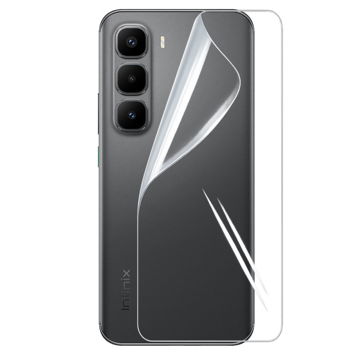 Противоударная гидрогелевая пленка Hydrogel Film для Infinix Hot 60 Pro+ на заднюю панель, Transparent