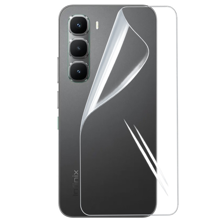 Противоударная гидрогелевая пленка Hydrogel Film для Infinix Hot 60 Pro на заднюю панель, Transparent