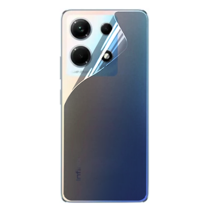 Противоударная гидрогелевая пленка Hydrogel Film для Infinix Note 30​ 5G на заднюю панель, Transparent