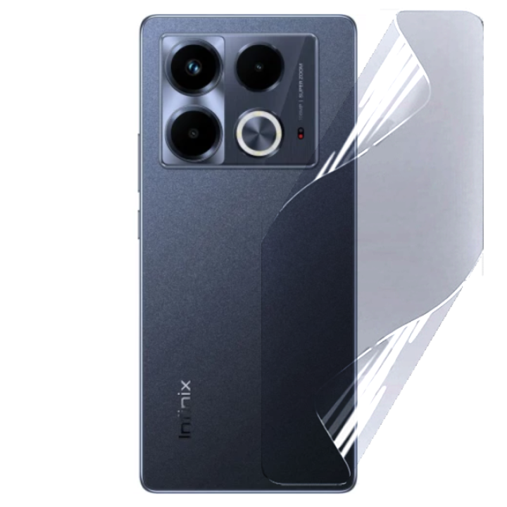 Противоударная гидрогелевая пленка Hydrogel Film для Infinix Note 40 на заднюю панель, Transparent