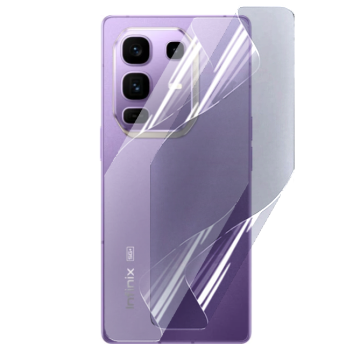 Противоударная гидрогелевая пленка Hydrogel Film для Infinix Note 50 Pro+ на заднюю панель, Transparent