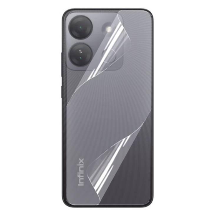 Противоударная гидрогелевая пленка Hydrogel Film для Infinix Smart 7 / Smart 7 HD на заднюю панель, Transparent