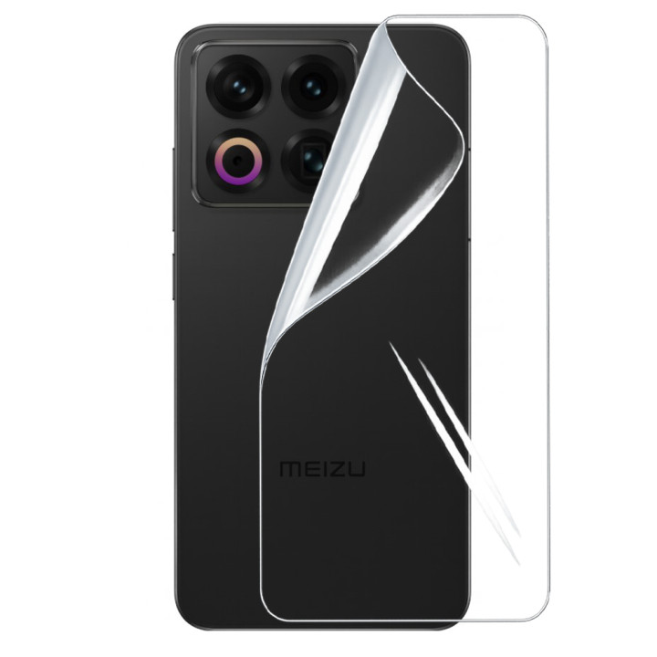 Противоударная гидрогелевая пленка Hydrogel Film для Meizu 22​ на заднюю панель, Transparent