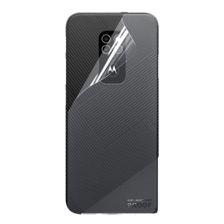 Противоударная гидрогелевая пленка Hydrogel Film для Motorola Defy 2021 на заднюю панель, Transparent